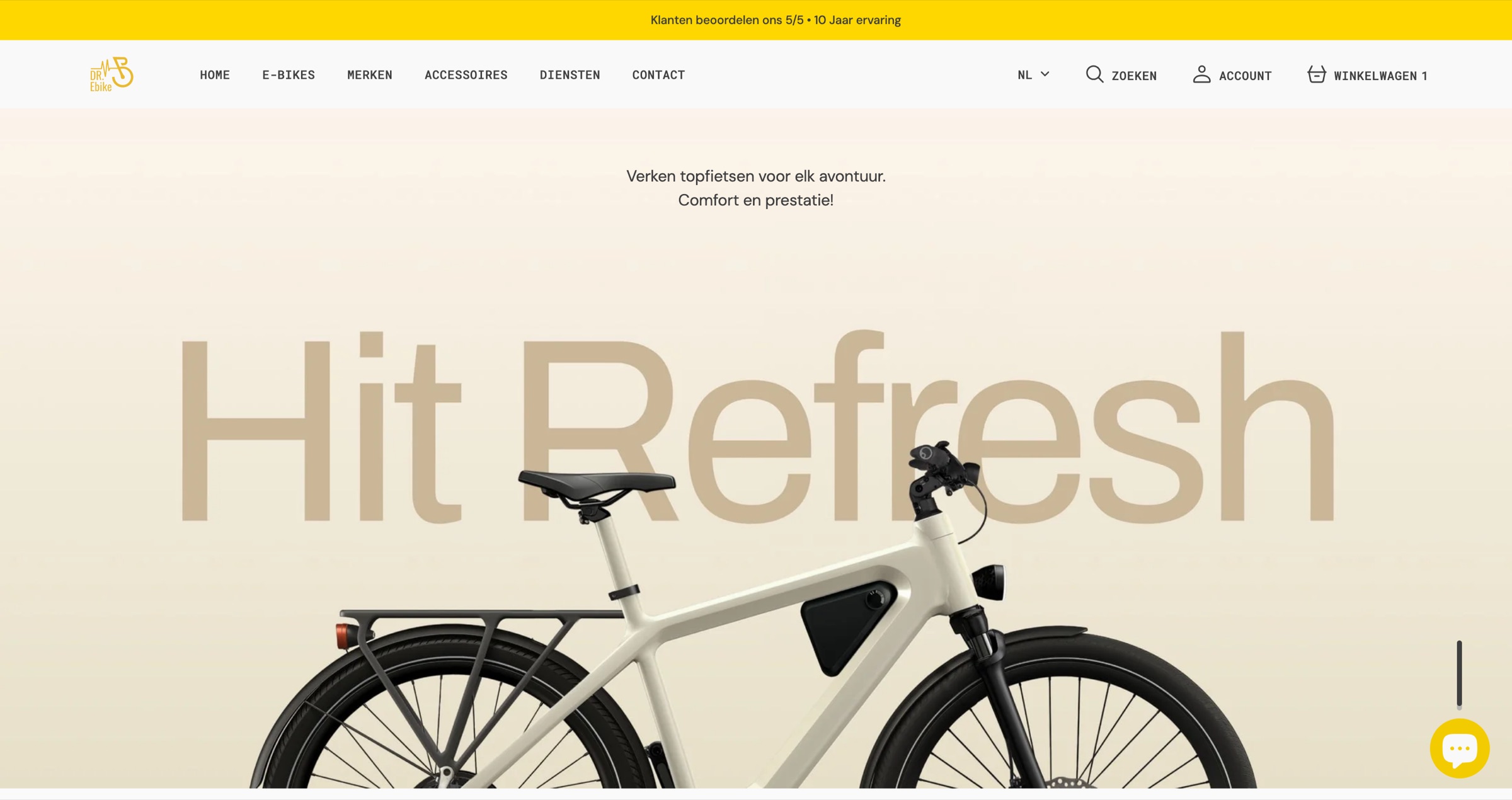 DR.Ebike e-commerce homepage